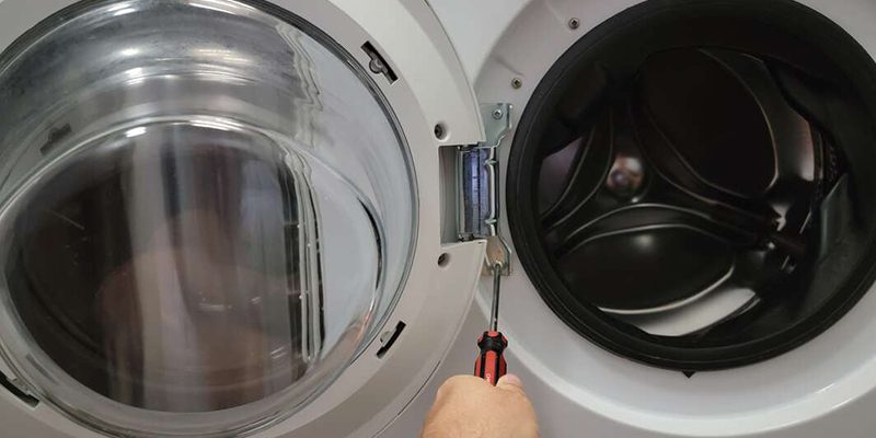 برق داشتنن درب ماشین لباسشویی
