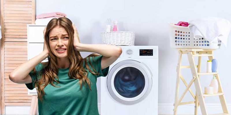 علت صدای ماشین لباسشویی حین آبگیری