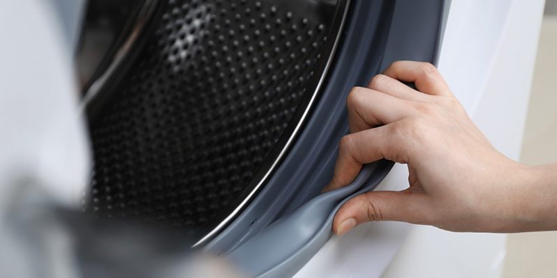 مراحل تعویض لاستیک دو درب لباسشویی